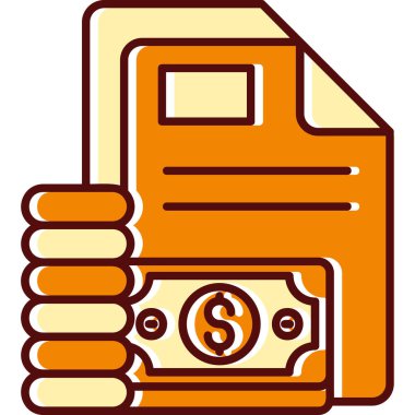 cüzdan para dolar simgesi