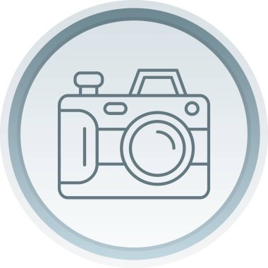 fotoğraf makinesi ikon vektör illüstrasyonu