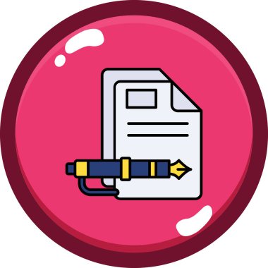 Belge içeren bir dizinin vektör simgesi.