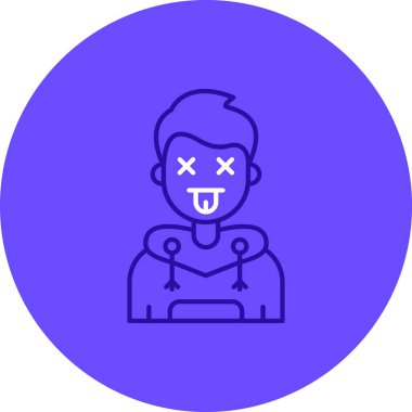 Bir insan simgesinin vektör illüstrasyonu