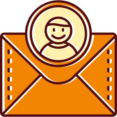 Zarf harfi simgesi. vektör illüstrasyonu