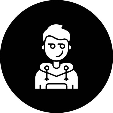 Bir kadın simgesinin vektör illüstrasyonu