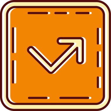 Ok. Web simgesi basit illüstrasyon