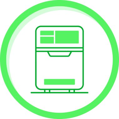Buzdolabı. Web simgesi basit illüstrasyon