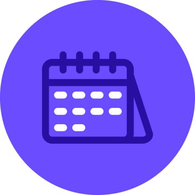 Takvim. Web simgesi vektör illüstrasyonu