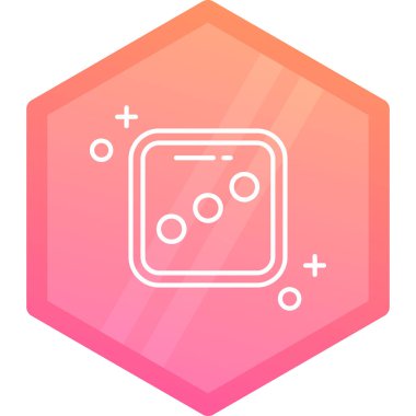 Beyaz arkaplanda izole edilmiş çizgi atom simgesi. Eğitimin, eğitimin, nükleer fiziğin, bilimsel araştırmanın sembolü. Renkli taslak konsepti. vektör illüstrasyonu