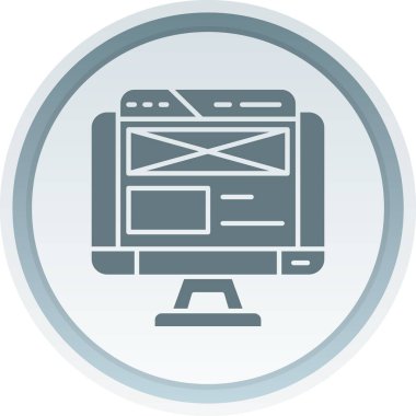 Web tarayıcı vektör simgesi modern basit vektör illüstrasyonu