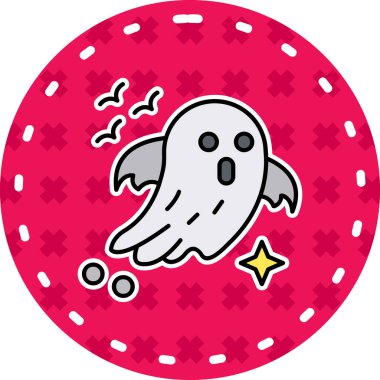 hayalet web simgesi, vektör çizim