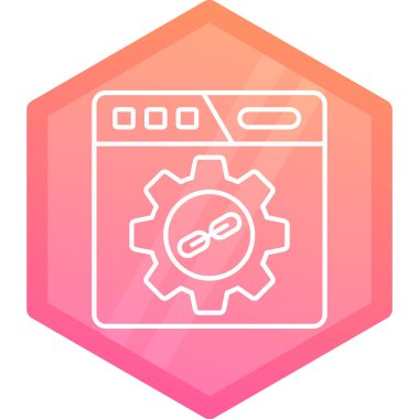 renk çizgisi akıllı ev simgesi beyaz arkaplanda izole edildi. Uzaktan kumanda. Gradyan beyaz dinamik düğmesi. vektör illüstrasyonu