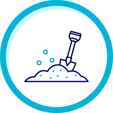 Kürek. Web simgesi basit illüstrasyon