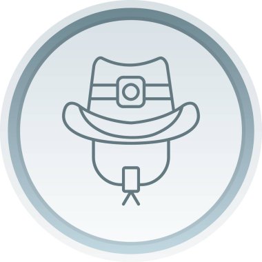 kovboy simge vektör çizim