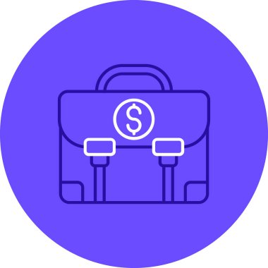 evrak çantası simgesi, vektör illüstrasyonu