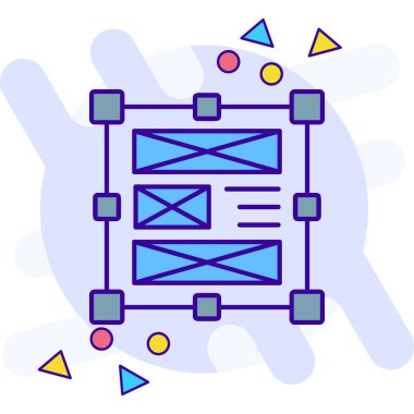 Web simgesi tasarımı vektör illüstrasyonu