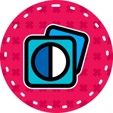 Poker ikonu vektör illüstrasyonu, basit işaret