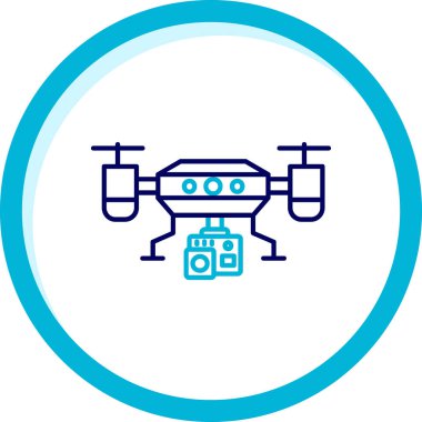 vektör drone simgesi illüstrasyonu