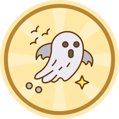 Cadılar Bayramı Balkabağı ikonu vektör illüstrasyonu