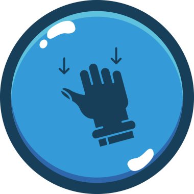 El yıkama vektörü illüstrasyonu, simge ögesi