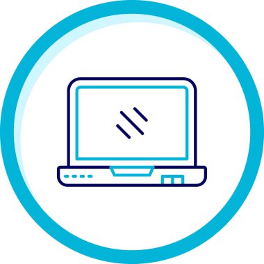 dizüstü bilgisayar simgesi vektör çizimi