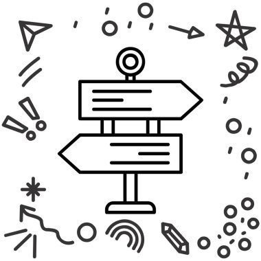 Yön yön ikonu satır biçimi