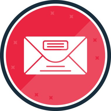zarf e- posta simgesi, vektör illüstrasyonu