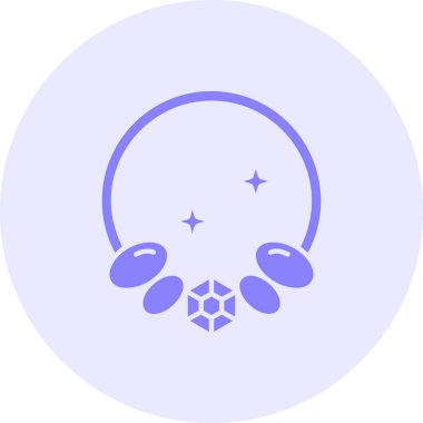 Bir Noel çelengi simgesinin vektör çizimi