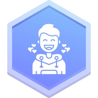 Bebek ikonu olan kız, vektör çizimi basit tasarım