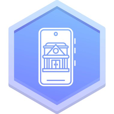 Moda tarzı izole edilmiş arkaplan içerisindeki akıllı ev simgesi