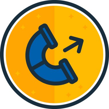 Ok. Web simgesi basit illüstrasyon