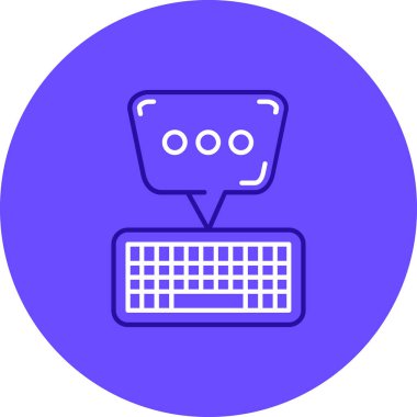 Konuş. Web simgesi basit illüstrasyon