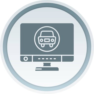 Benzersiz tramvay vektör simgesi