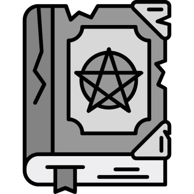 sihirli büyü kitabı simgesi, özet biçimi