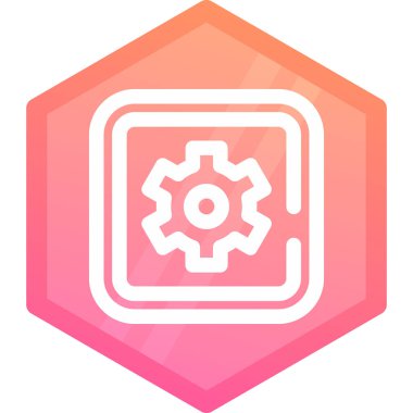 Teçhizat Web simgesi basit illüstrasyon