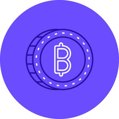 vektör illüstrasyon Bitcoin simgesi