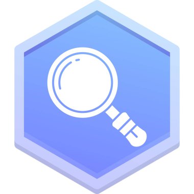 Büyüteç arama simgesi. Beyaz arkaplanda izole edilmiş ağ için cam dosya vektör simgesinin izometriği