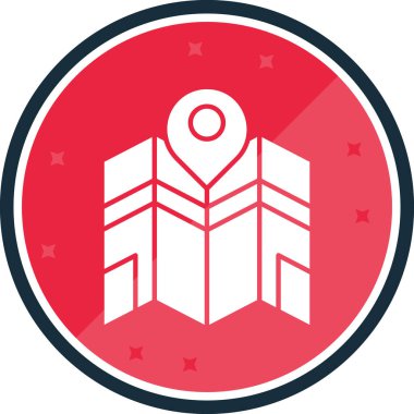 konum haritası vektör illüstrasyonu