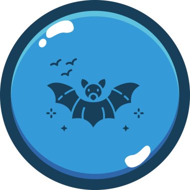 yarasa simgesi, vektör illüstrasyonu basit tasarım