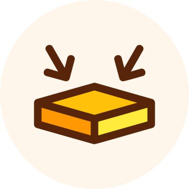 Çikolata simgesinin vektör illüstrasyonu