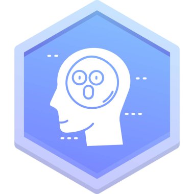 Beyin ana hatlarıyla oluşturulmuş yaratıcı bir simge düşünüyor