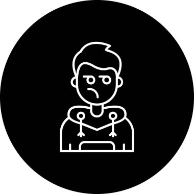 Bir insan simgesinin vektör illüstrasyonu