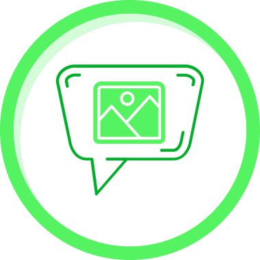 Konuş. Web simgesi basit illüstrasyon