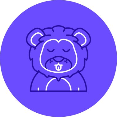 Ayı simgesi vektör illüstrasyonu