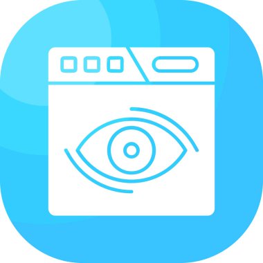 Kameranın basit vektör simgesi, teknoloji konsepti