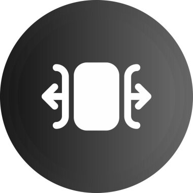 Bir çemberde izole edilmiş bir pil simgesi çizimi