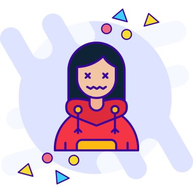 Cadılar Bayramı düz simgesi, cadılar bayramı konsepti