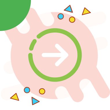 Ok. Web simgesi basit tasarım