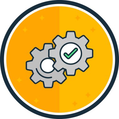 vektör düz çizgi simgesi tasarımı ayarlanıyor