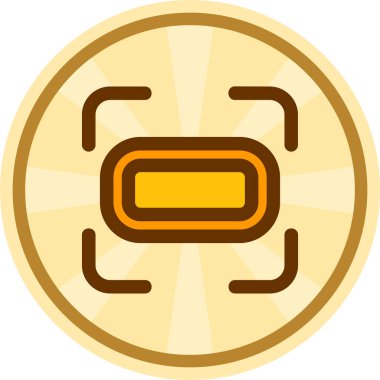 Altın sikke kumarhane çipi simgesi