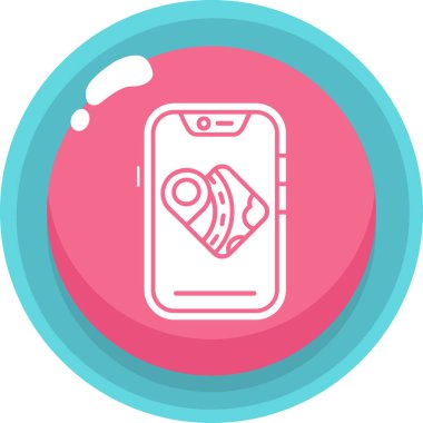 - Telefon. Web simgesi basit illüstrasyon