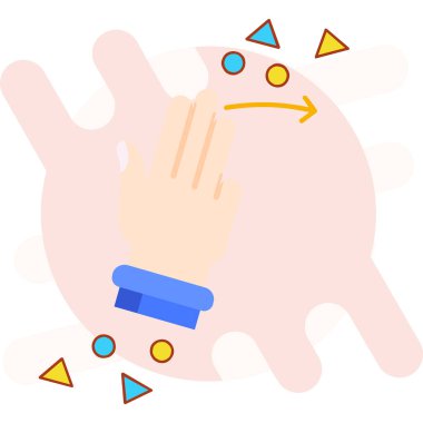 Tıbbi maskeli bir el.