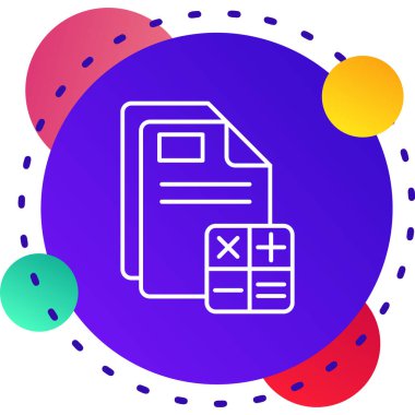 beyaz arkaplanda işaretleme simgesi olan renk çizgisi dizini. klasör simgesi. Bir klasörde işaretle. Değişken rastgele dinamik şekiller. vektör